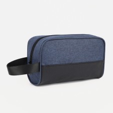 Cosmetic bag with lightning, dark blue color