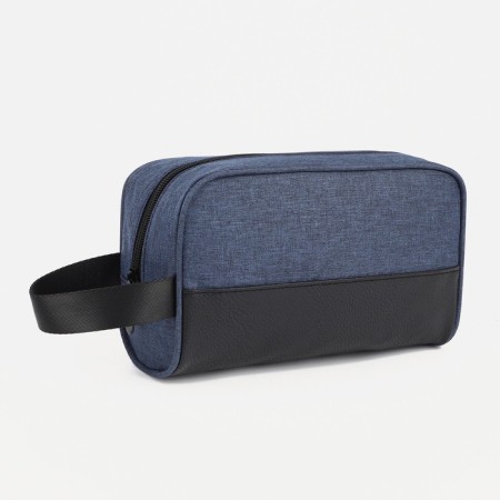 Cosmetic bag with lightning, dark blue color
