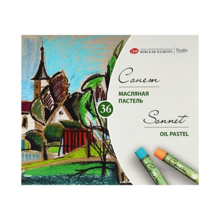 Oil Pastel ZHK "Sonnet", 36 colors, 9/59 mm, round, 7041157-6