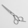 Hairdressers with emphasis, blade - 6 cm, silver color