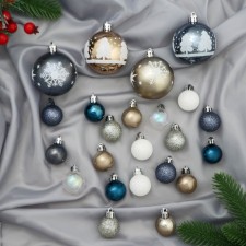 Set of balls plastic D-3 cm, D-6 cm, 32 pcs 