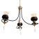Lura "Lyra" 3he27 40w Black 60x60x85 cm Bayerlux