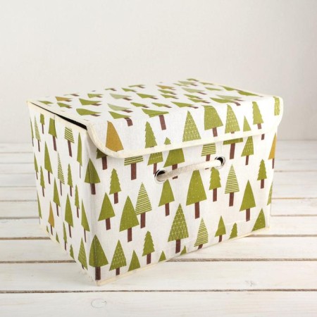 Stellyer box for storage with a “Christmas tree” lid, 37 × 26 × 24 cm