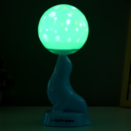 Table lamp "Sea cat" LED 3W 3AA 3000K Blue 10x11x26 cm Risalux-3