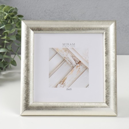 Photo frame Plastic Gallery 15x15 cm, 647221-3, silver (plastic screen)