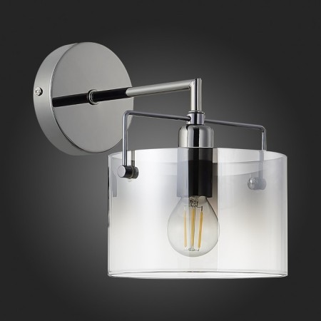 Wall lamp EVOLUCE. Sle155601-01. Nosta. 1x40 W, E14, 15x21 cm, color chromium-4