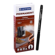 Permanent marker 2.0 mm centropen 2536, line 1 mm, black, light -resistant color