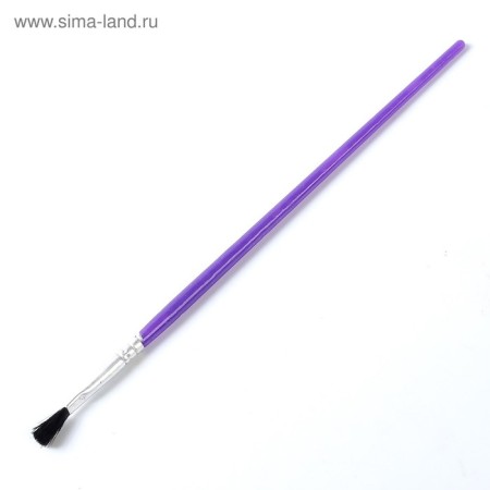 A set of brushes nylon, 3 pieces, flat, with plastic, colored handles-2