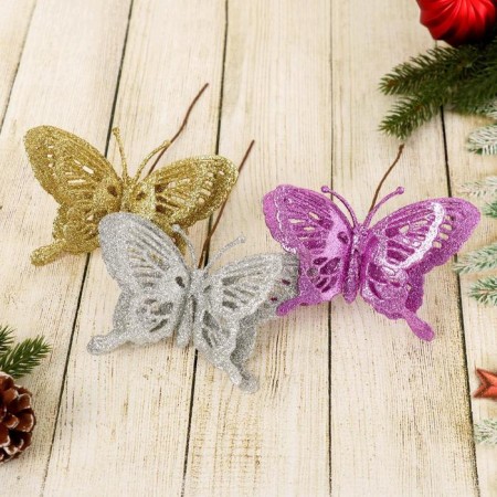 Decor "overflow" a double butterfly, 14x20 cm, mix-2