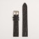 Watch strap, male, 18 mm, harness 75 mm, larynx 115 mm, genuine leather, dark brown