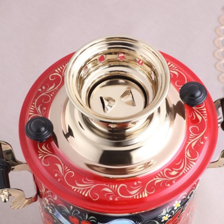 Set "Ryabina", 3 objects, samovar 3 l, teapot 0.7 l, tray-5