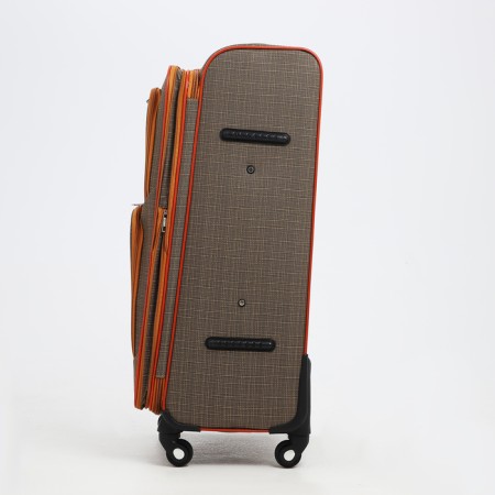 Big suitcase 28 ", a lightning department, code castle, 3 wheels, 2 outer pockets, beige color-3