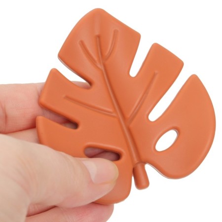 Silicone teething "Tropics", yellow/orange color, mum & baby-7