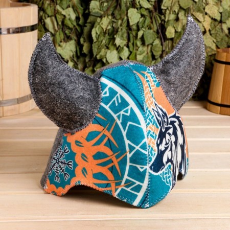 Bath cap "Viking" Wolf, Green