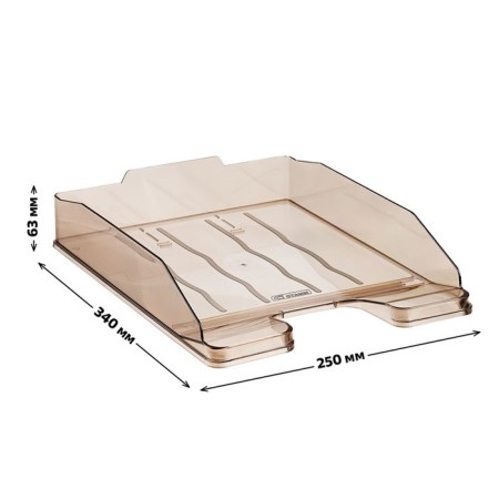 Horizontal "expert" tray, tinted brown-2