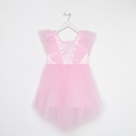 Dress elegant children's KAFTAN, p. 36 (134-140 cm), pink-9