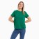 T-shirt female, dark green color, size 42-44 (m)