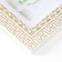 Photo frame plastic 10x15 cm "Greek patterns" gold on white 18.5x13.5 cm