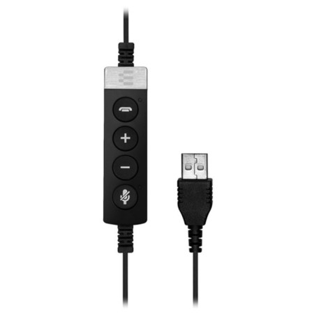 Headphones with the Epos Sennheiser SC 230 USB microphone Black 2.9M Falled headband (1000516)-1