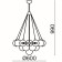 Suspended lamp Fiesta, 6xe14, color chrome