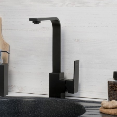 Kitchen mixer Wasserkraft ABENS 2007, single -leaf, pour length 155 mm, black