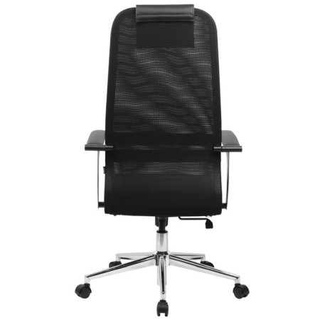 Кресло для руководителя BRABIX PREMIUM Ultimate EX-801 хром, сетка Х2, черный-4