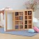 Folding box under 16 sweets with a window, craft, 17.7 x 17.7 x 3.8 cm