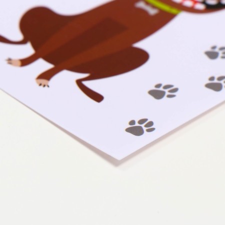 Rug for a bowl "Pigger" 43 x 28 cm "Funny dogs"-4