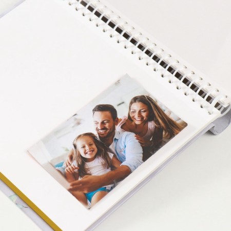 Photo album magnetic 20 sheets 23x28cm "Flower collection14 (3 white roses)"-5