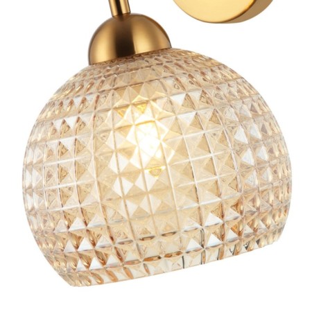 Wall lamp Frency 1xe27 40W, size 19x24.5x26.5 cm, bronze color-1