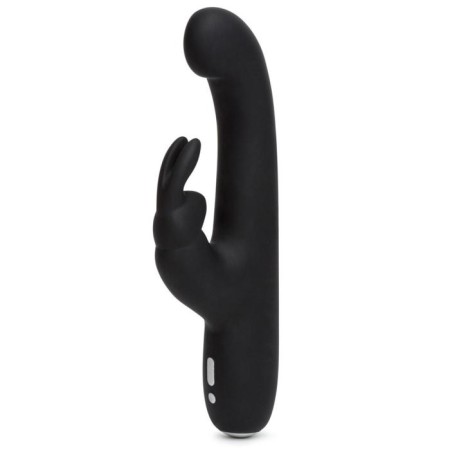 Happy Rabbit Slimline G-Spot Rechargeable Vibrator, Black Color Black