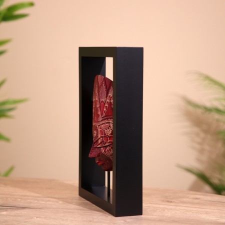 Souvenir "Mask in the frame" Batik, tree 22x5x29 cm-4