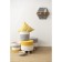Pouff Devy, 400 × 400 × 400 mm, beige / mustard color