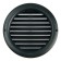 Ventilation grate Zein, D = 125 mm, round, with a grid, with a flange, ineffective, graphite