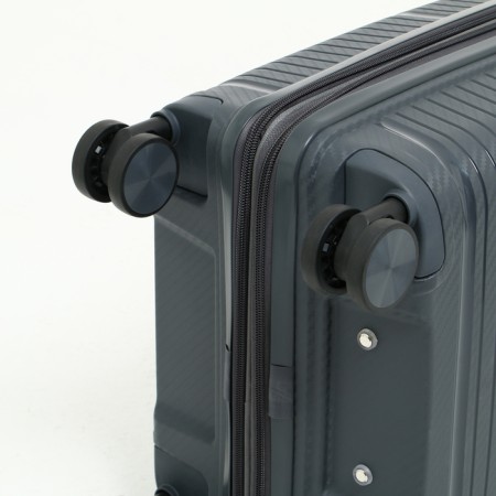 Small suitcase 20 "On a zipper, code lock, 4 wheels, color gray color-7