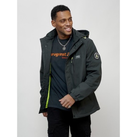 Sports male jacket, size 50, dark gray color-4