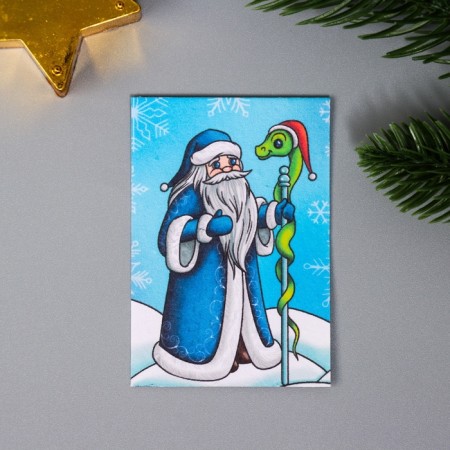 A set of postcards with the seeds "grow itself" "Happy New Year" snakes 5*7cm-1