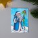A set of postcards with the seeds "grow itself" "Happy New Year" snakes 5*7cm