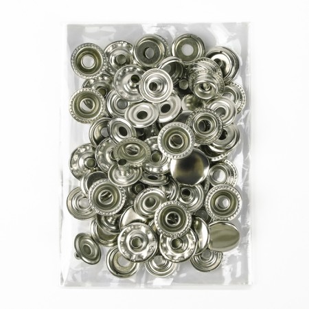 Installation button, omega (o-shaped), d = 15 mm, nickel color-3