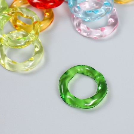 Decor for creativity Plastic "Uneven Ring" MIX 0.6x2.8x2.8 cm-1