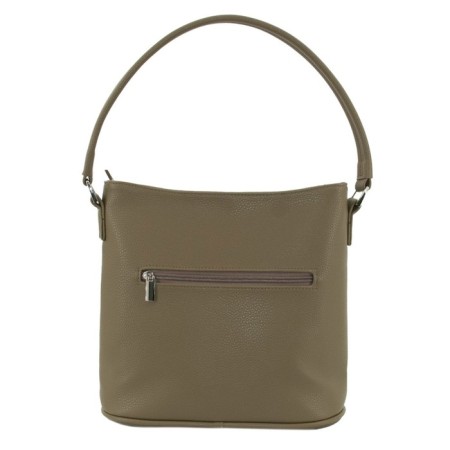 Female bag, genuine leather, olive 27x12x47 cm-1