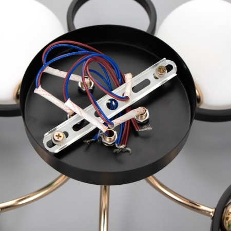 Chandelier 2780/5 E27 40W black and gold 55x55x25 cm Bayerlux-6
