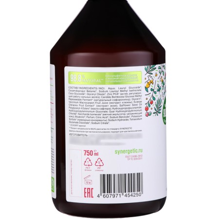 Natural Synergetic shampoo Balancing, 750 ml-2