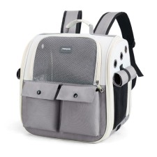 A backpack of cats for cats and dogs, 39 x 40 x 25 cm, gray