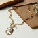 Piece "chain" pearls in oval, white color in gold, ball 16, 45cm