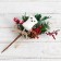 Decor "Winter Charm" Bear, berries and bumps 21 cm