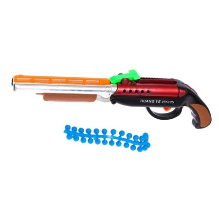 Pneumatic “double -barreled gun” gun shoots with silicone bullets, MIX color-8