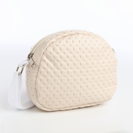 Bag's bag with lightning, beige color
