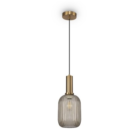 Suspension lamp Freya Fr8013PL-01AM Zelma, 130x130x1330 mm, E27, 1x40W, brass color-3