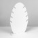 Standing for pendants, eco chains 4 places, 15 × 6 × 17.5 cm, white color